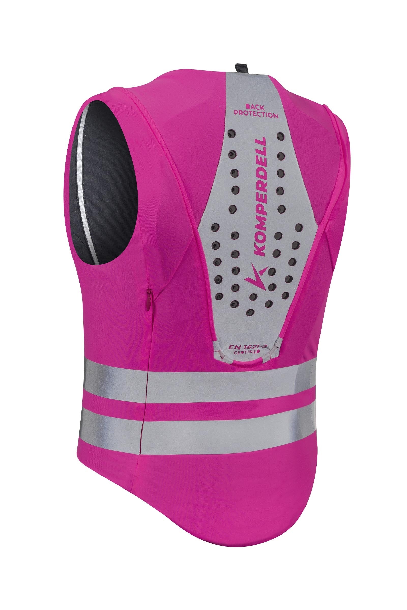 Komperdell High Visibility Junior Ballistic Vest With Back Protector, Reversible Safety Equipment