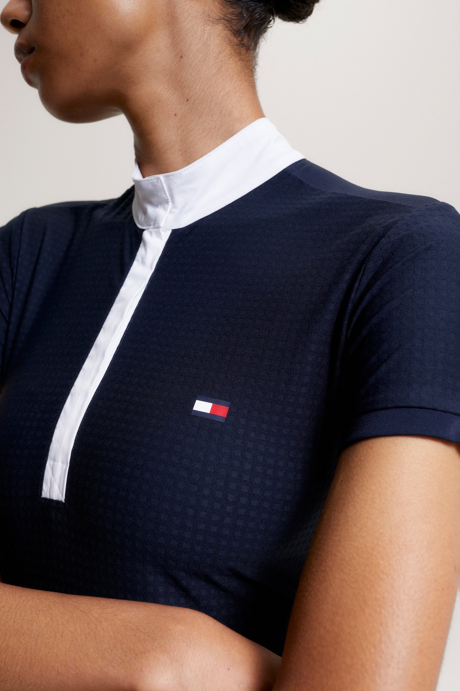 Tommy Hilfiger Equestrian Chelsea Cooling Short Sleeve Logo Show Shirt Women’s Riding Clothing