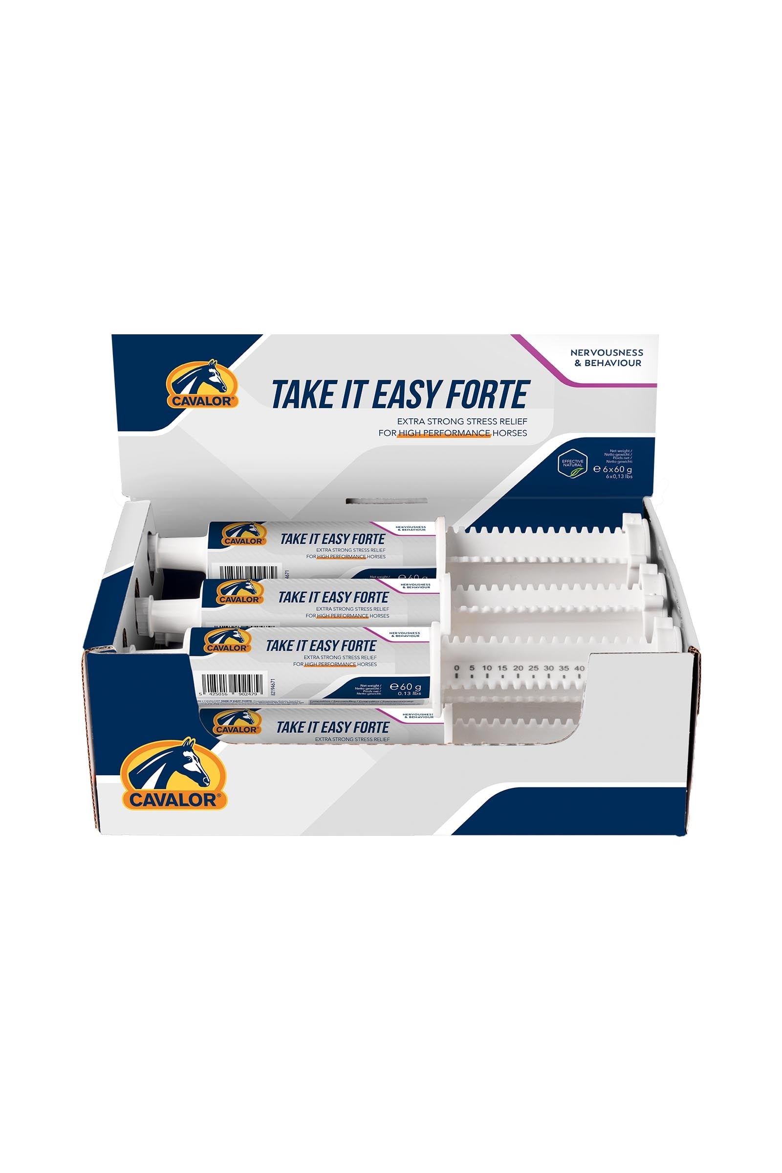 Cavalor Take It Easy Forte, relaksacja, (6 x 60 g) Horse Feed & Nutrition