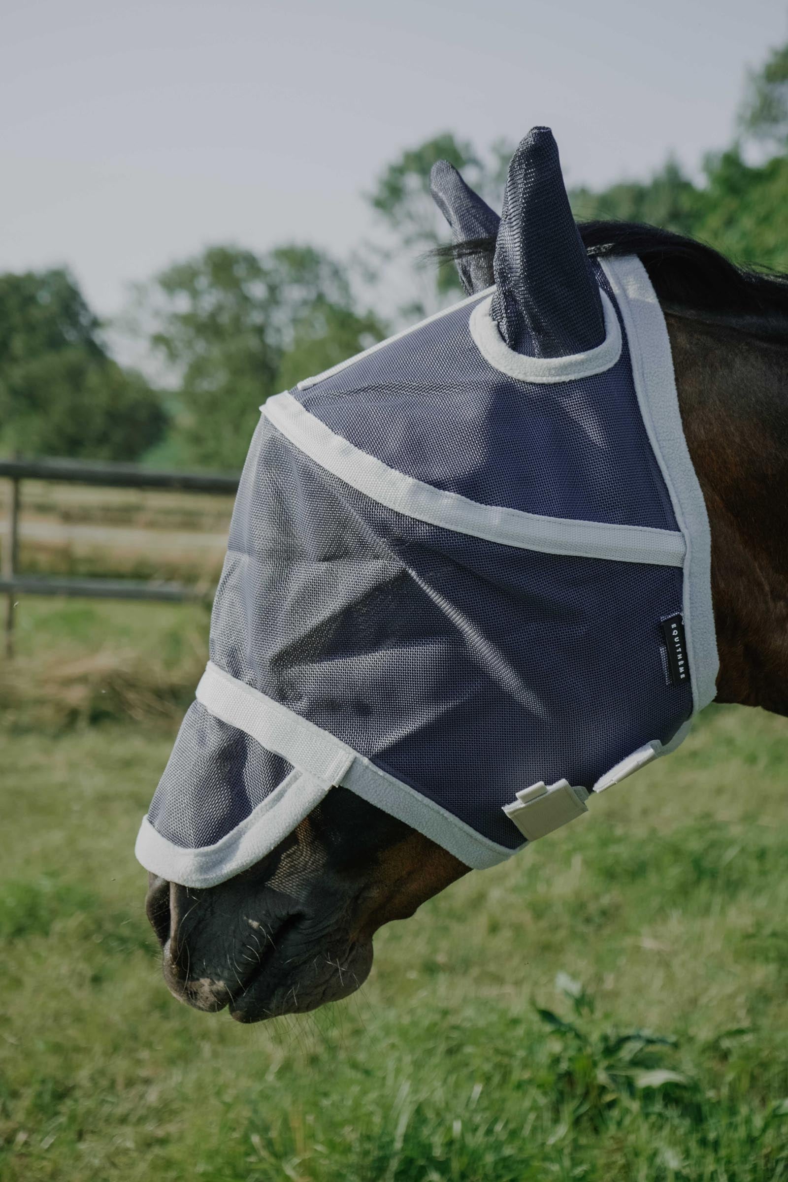 Equi Theme EQUITHÈME Cerceau Fly Mask/ UV Mask Antifly Protection for Horses