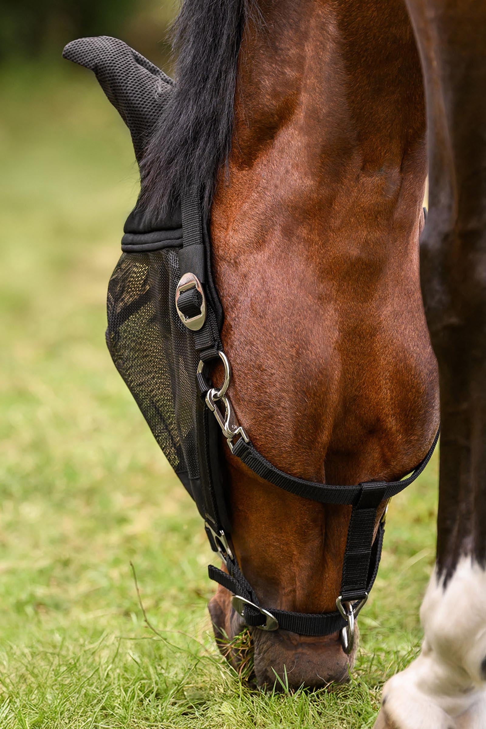 Waldhausen Premium Fly Mask With Halter, UV-Protection Antifly Protection for Horses
