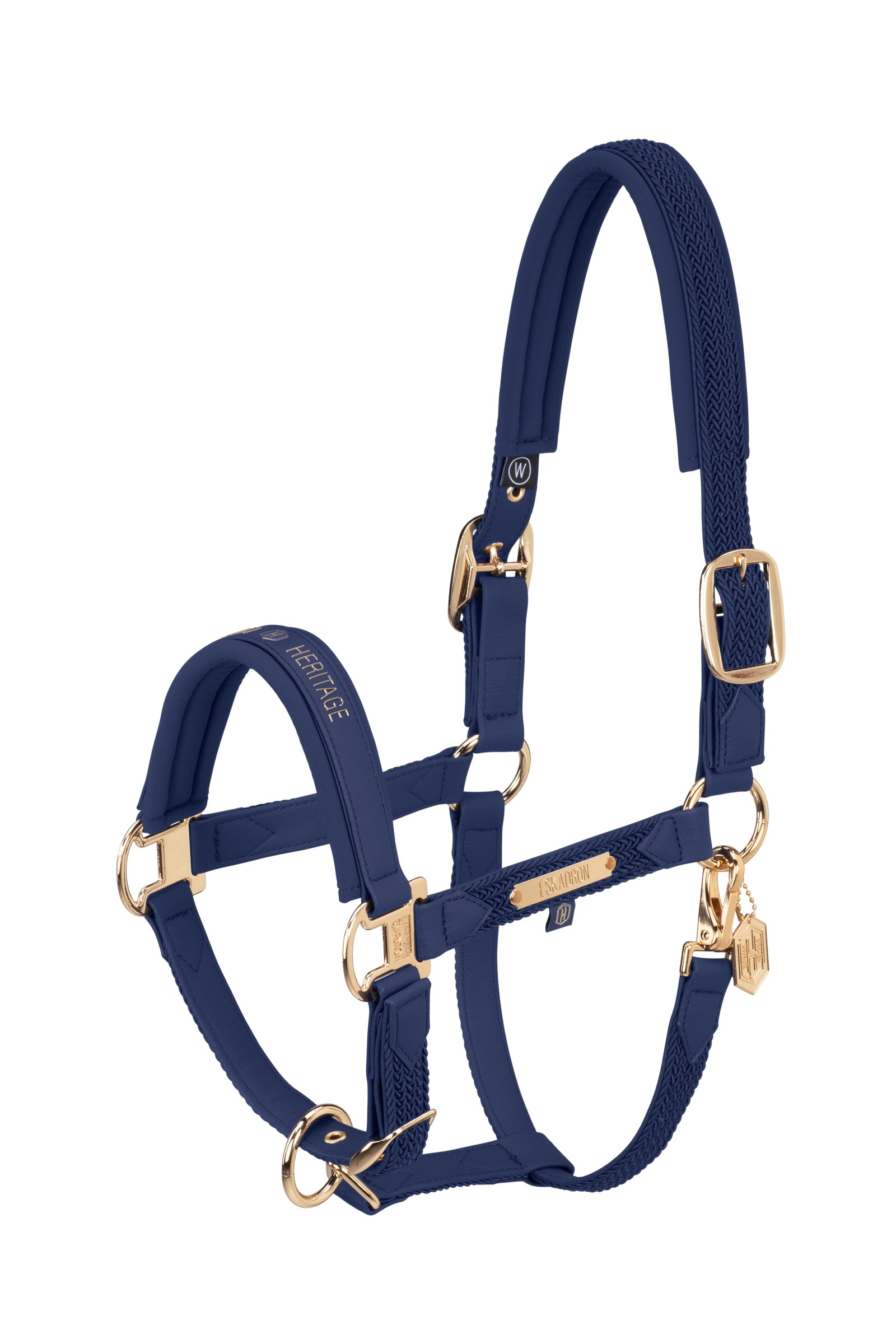 Eskadron Heritage AW24 Faux Leather Double Pin Headcollar with Softshell Halters & Leads