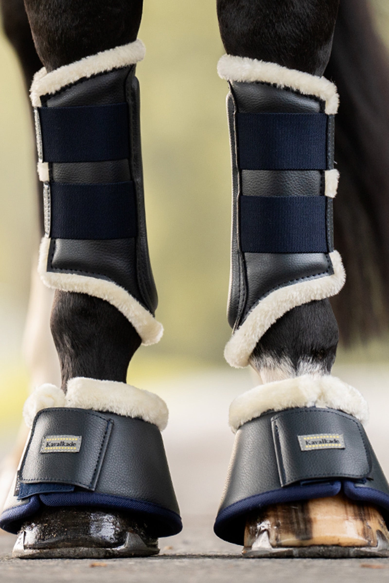 Kavalkade Over Reach Boots With Faux Fur (1 Pair) Leg & Hoof Protection