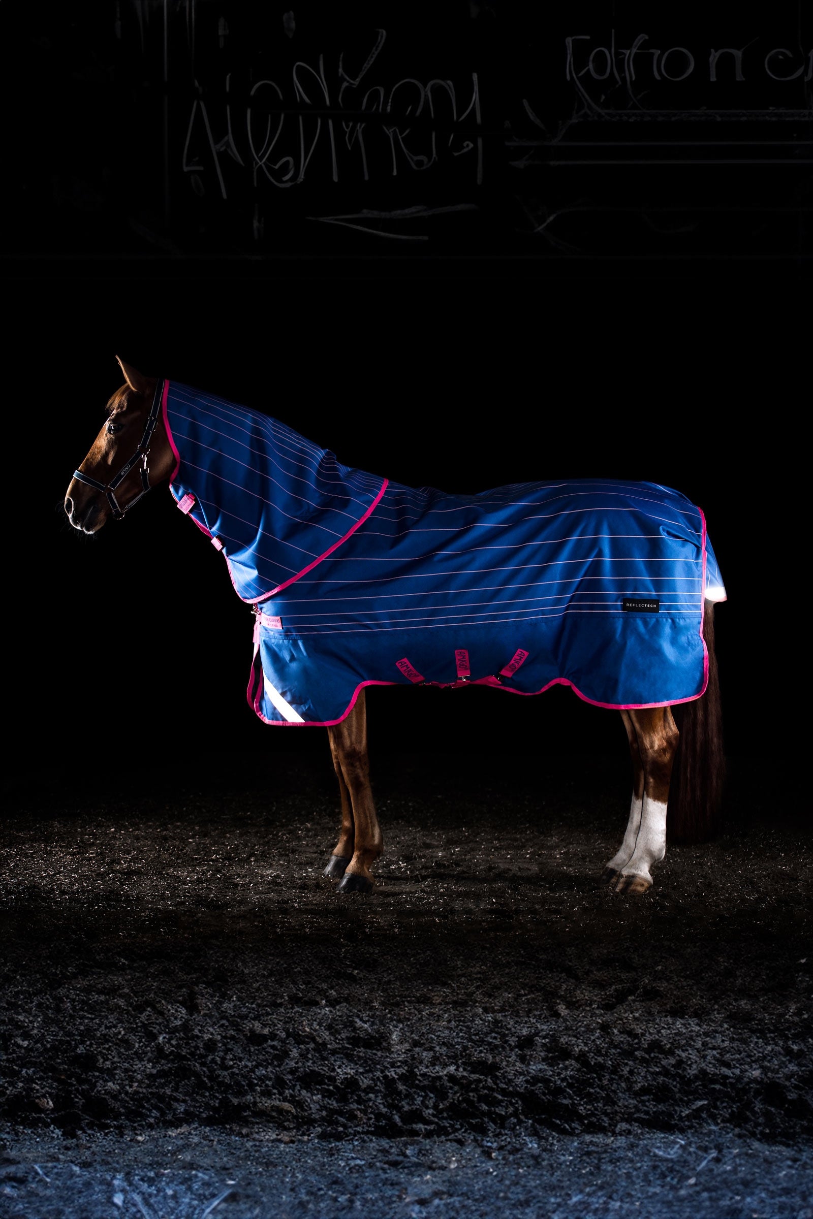 Horseware Amigo Bravo 12 Reflectech Plus derka padokowa z odpinanym szyją, 250g Derki