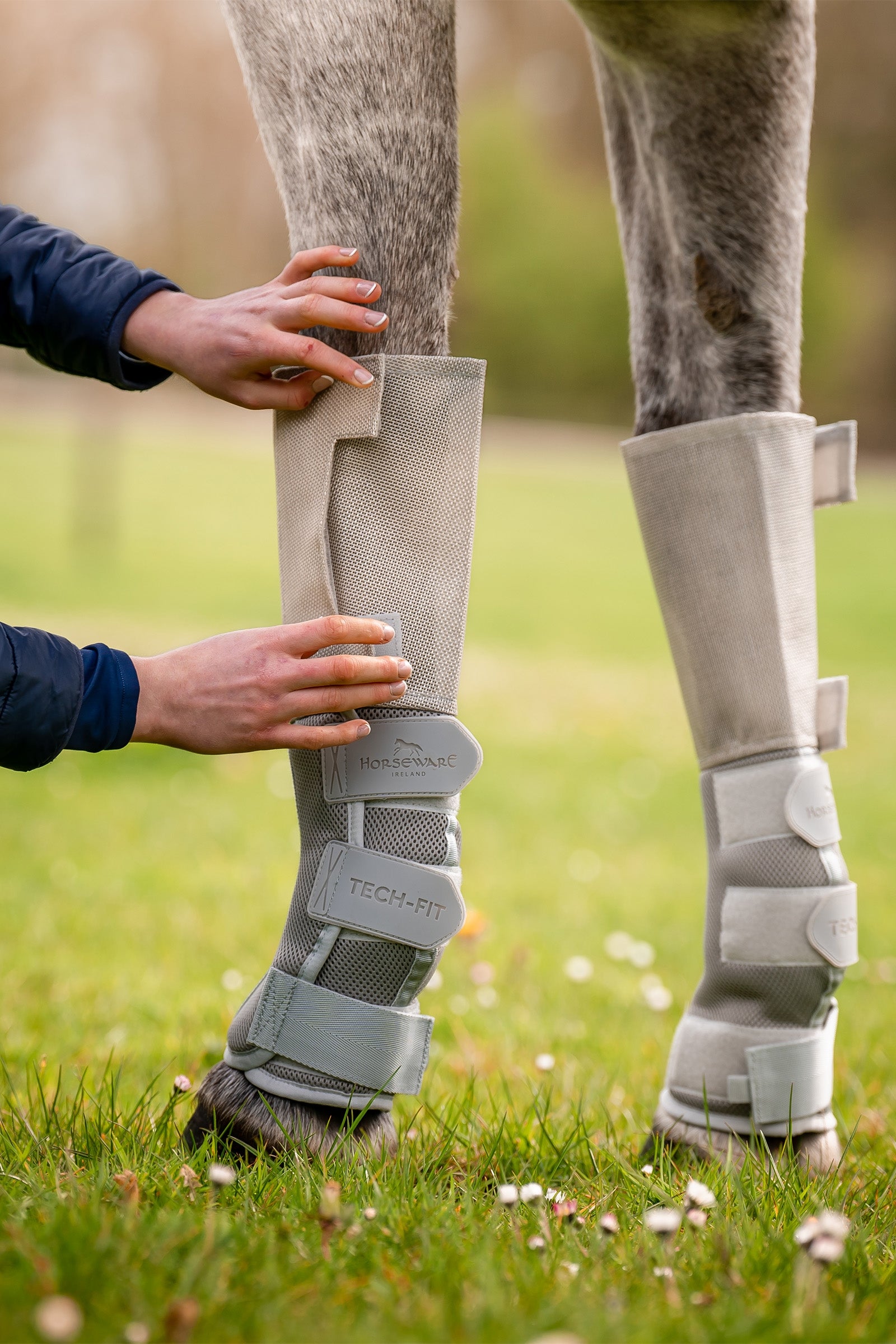 Horseware Rambo Tech-Fit Flyboot (Set of 4) Leg Protection & Hoof Protection for Horses