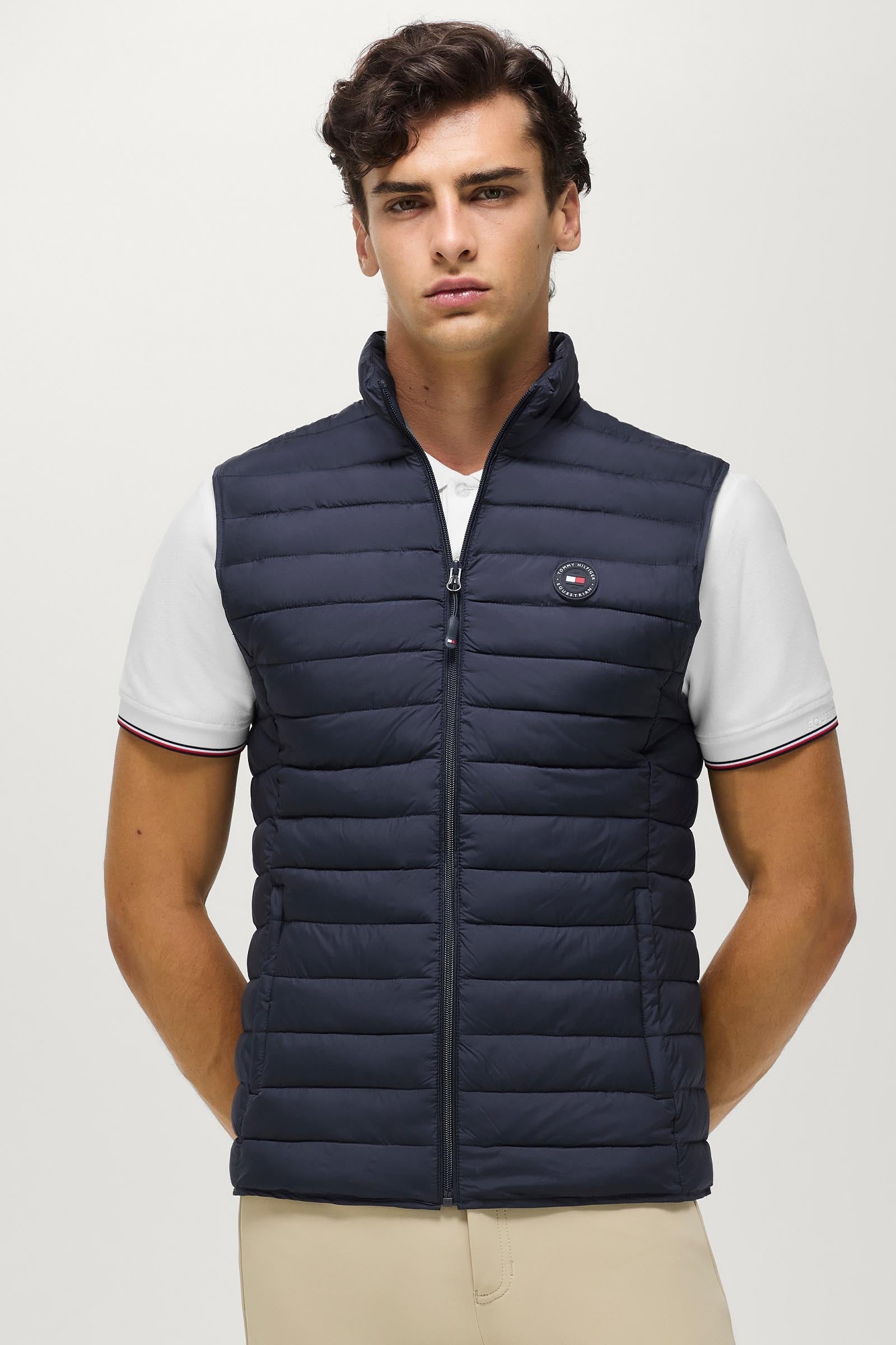 Tommy Hilfiger Equestrian Montero Men's Quilted Vest Mens Riding Clothing