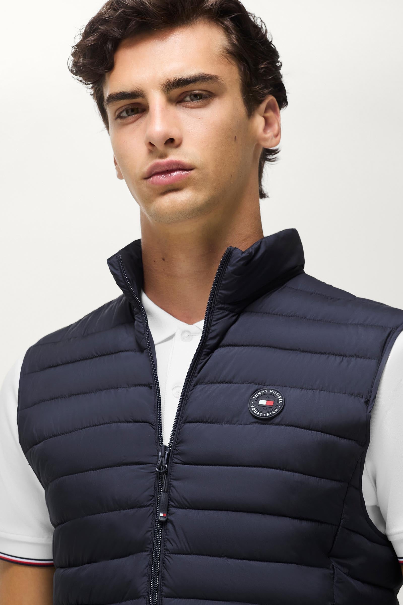 Tommy Hilfiger Equestrian Montero Men's Quilted Vest Mens Riding Clothing