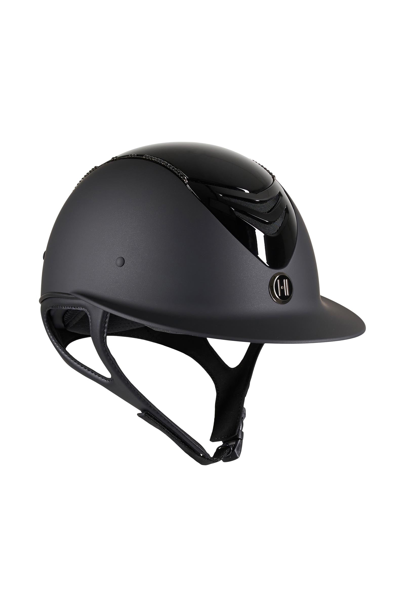 OneK Avance Glossy Top Swarovski Riding Helmet Kaski i kamizelki jeździeckie