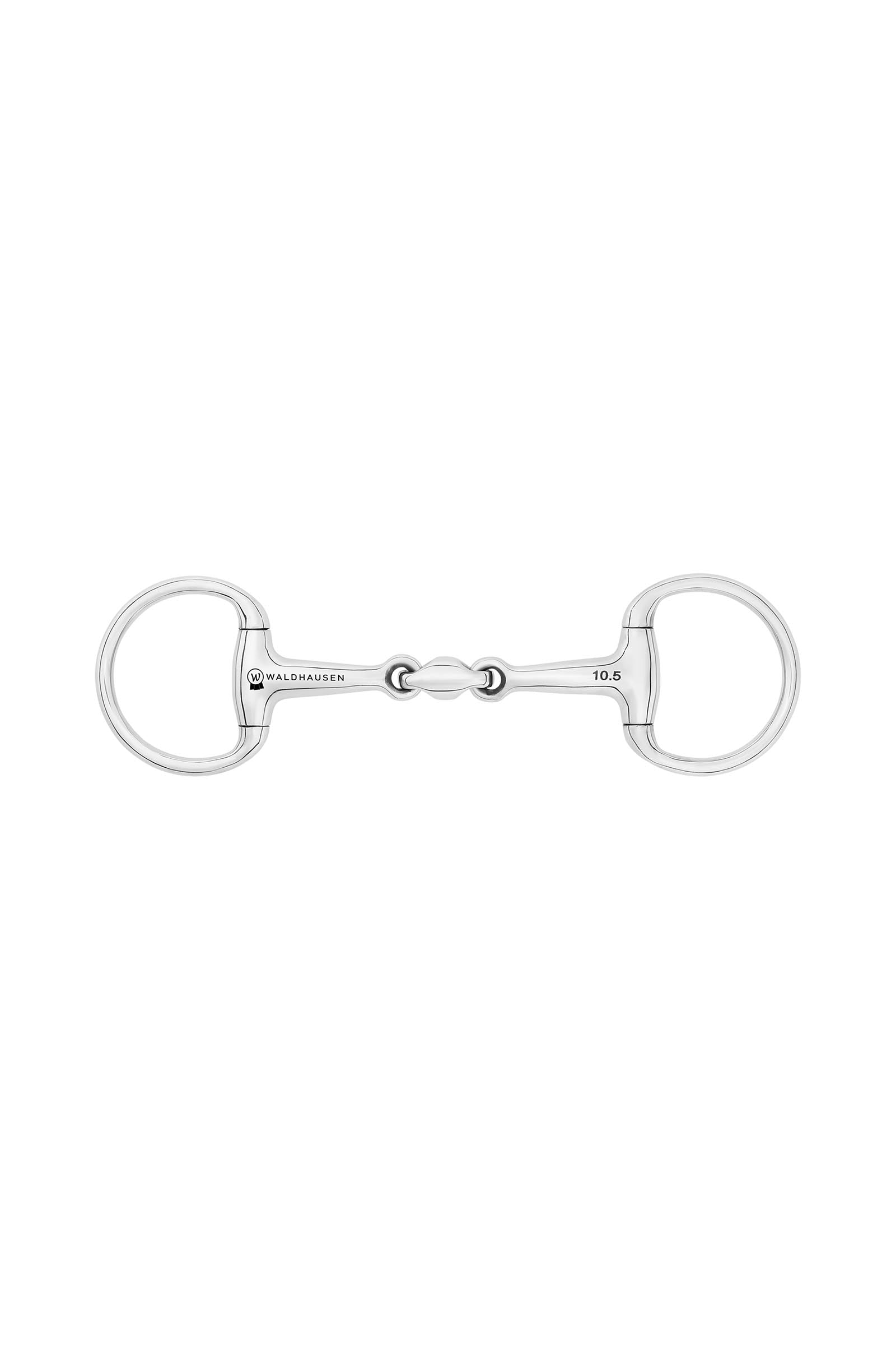 Waldhausen Pony Eggbuttbit, Double Jt., Stainless St., 14 mm Horse Bits
