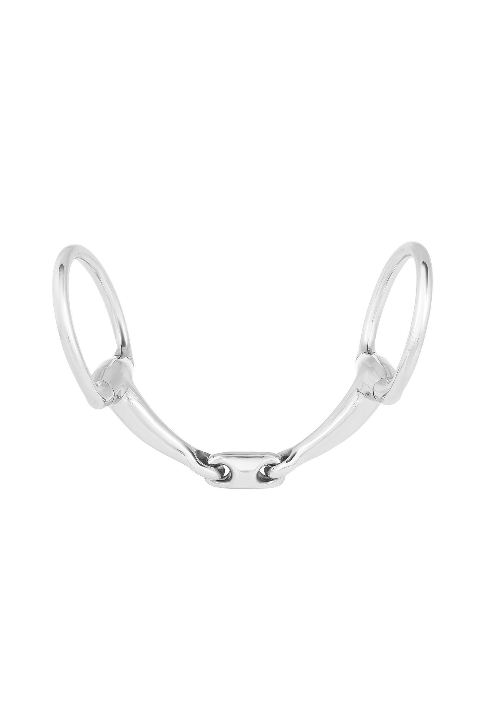 Waldhausen Pony Eggbuttbit, Double Jt., Stainless St., 14 mm Horse Bits