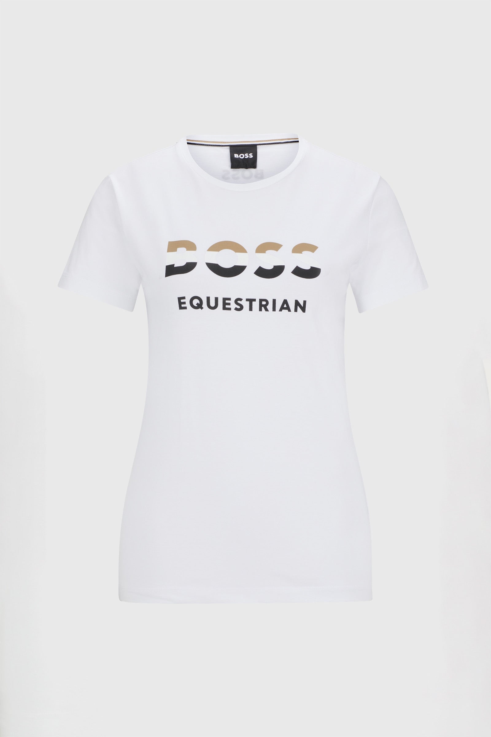 Boss T-shirt z logo Maya Odzież jeździecka damska