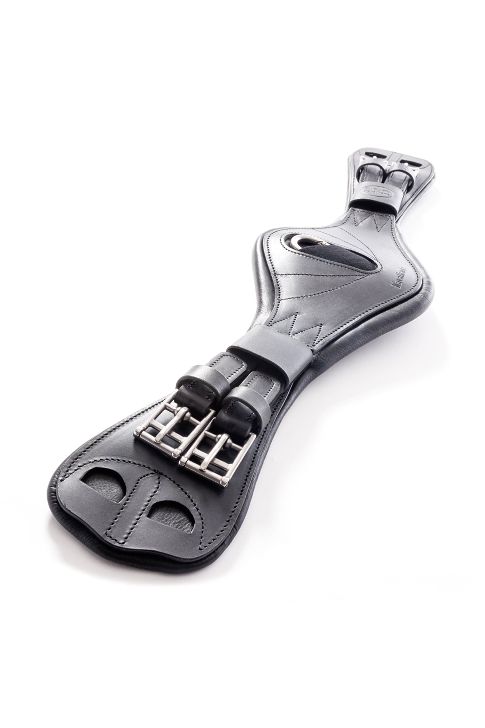 Kavalkade Julius Oiled Leather Short Girth With Elastic Saddles, Girths & Stirrups