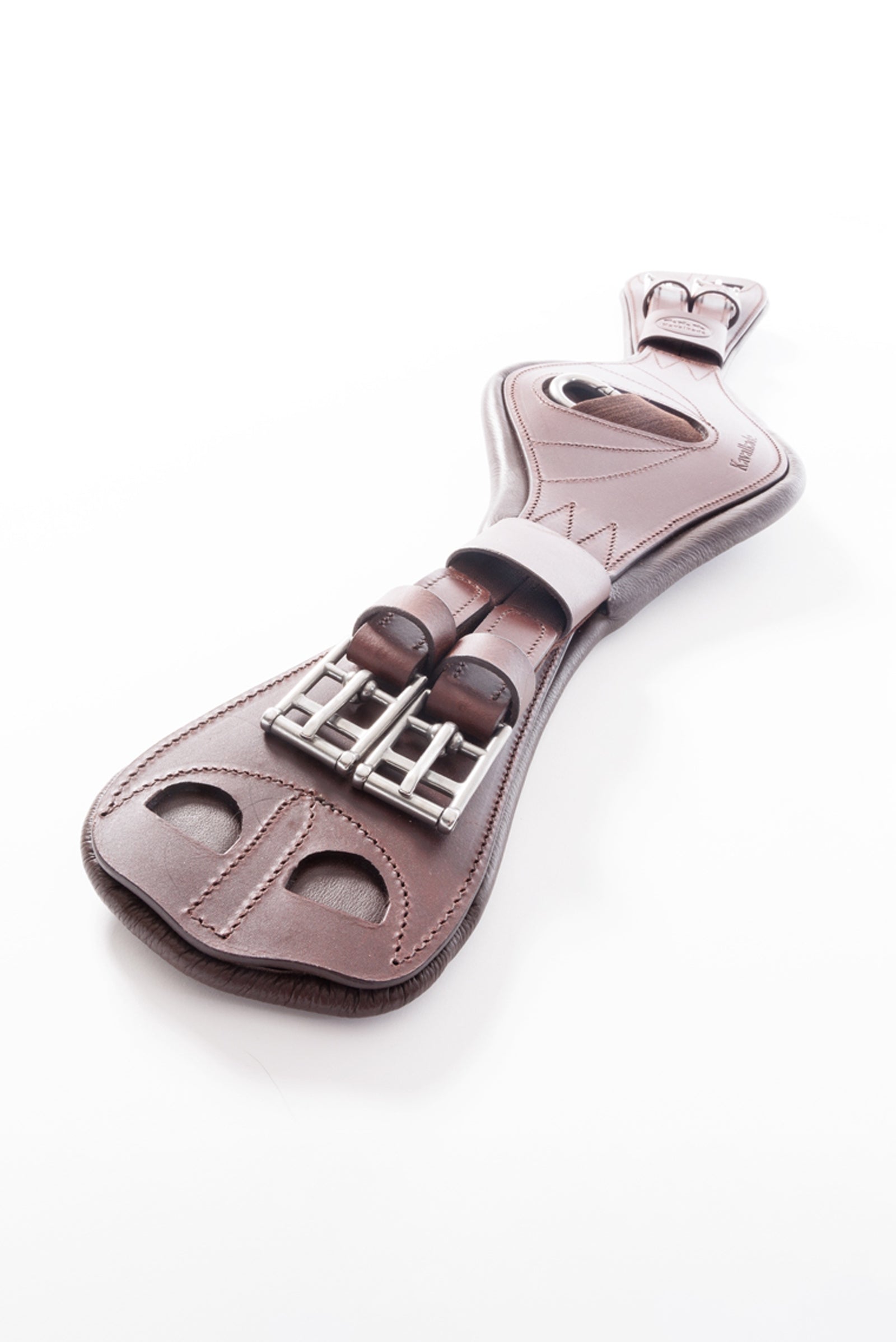 Kavalkade Julius Oiled Leather Short Girth With Elastic Saddles, Girths & Stirrups