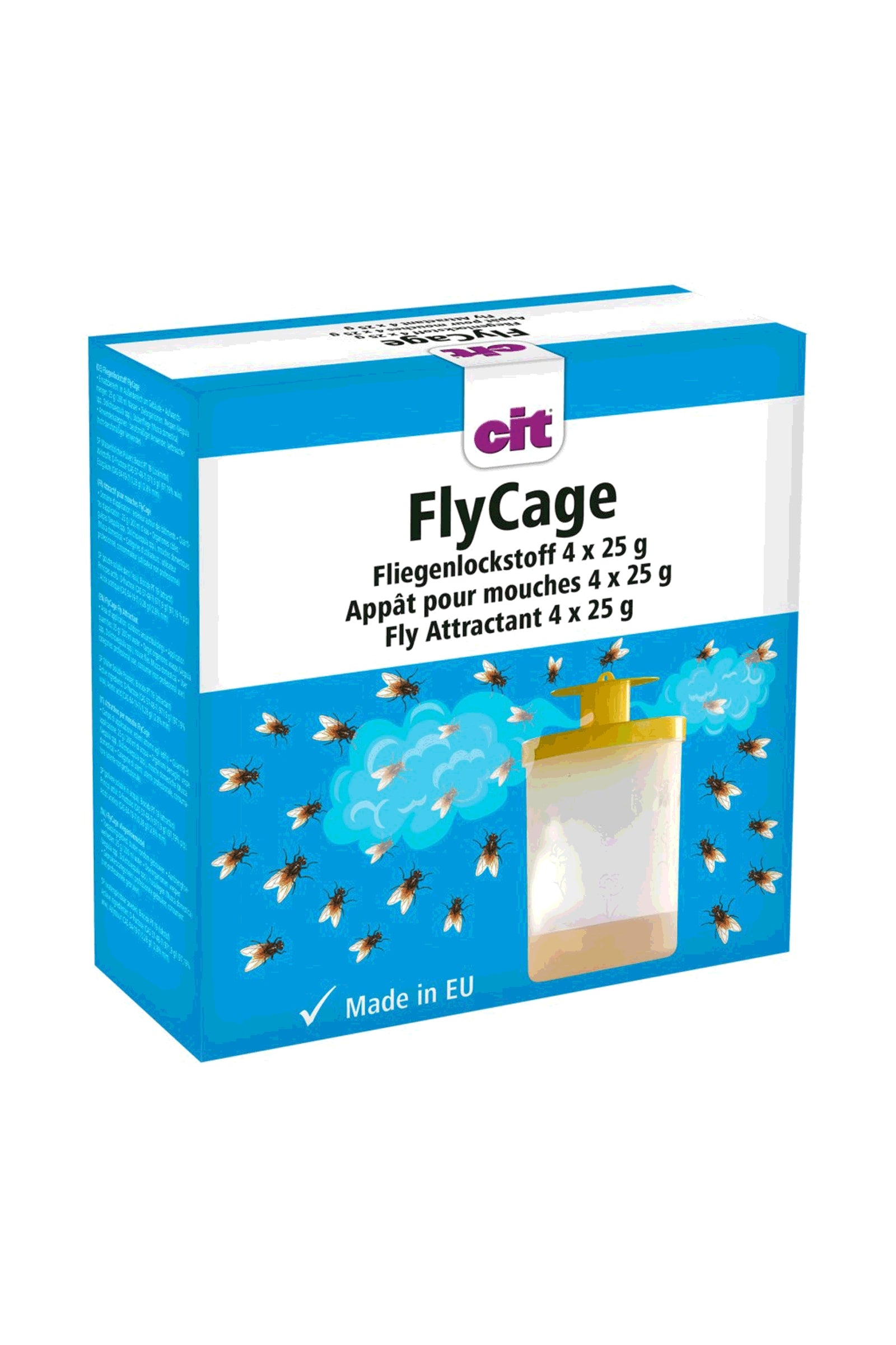Kerbl Cit atraktant na muchy FlyCage, 4 x 25 g Ochrona koni przed owadami