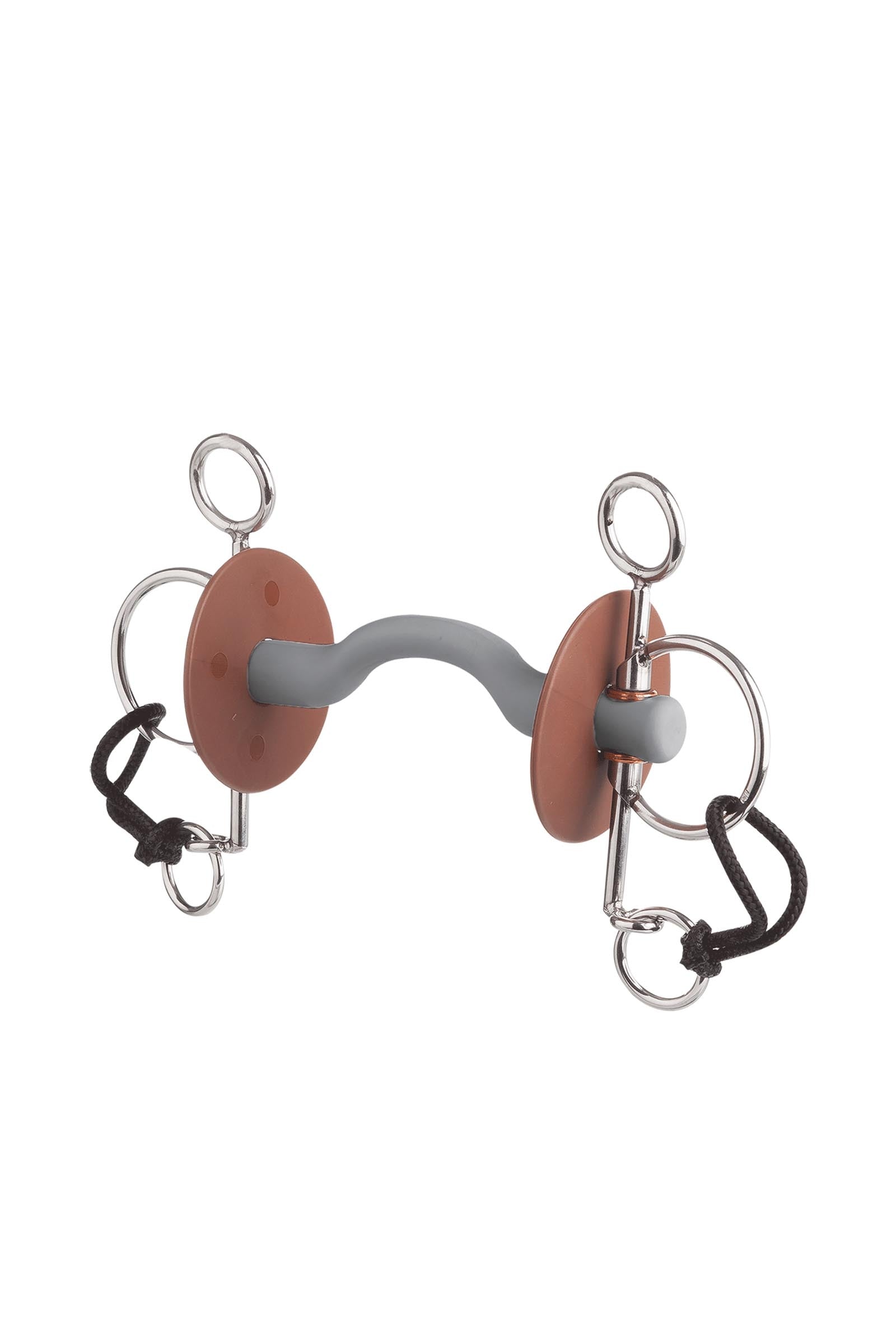 Beris beris pelham z długimi dolnymi wodzami i łukiem na język, 18 mm, miękka wersja Wędzidła