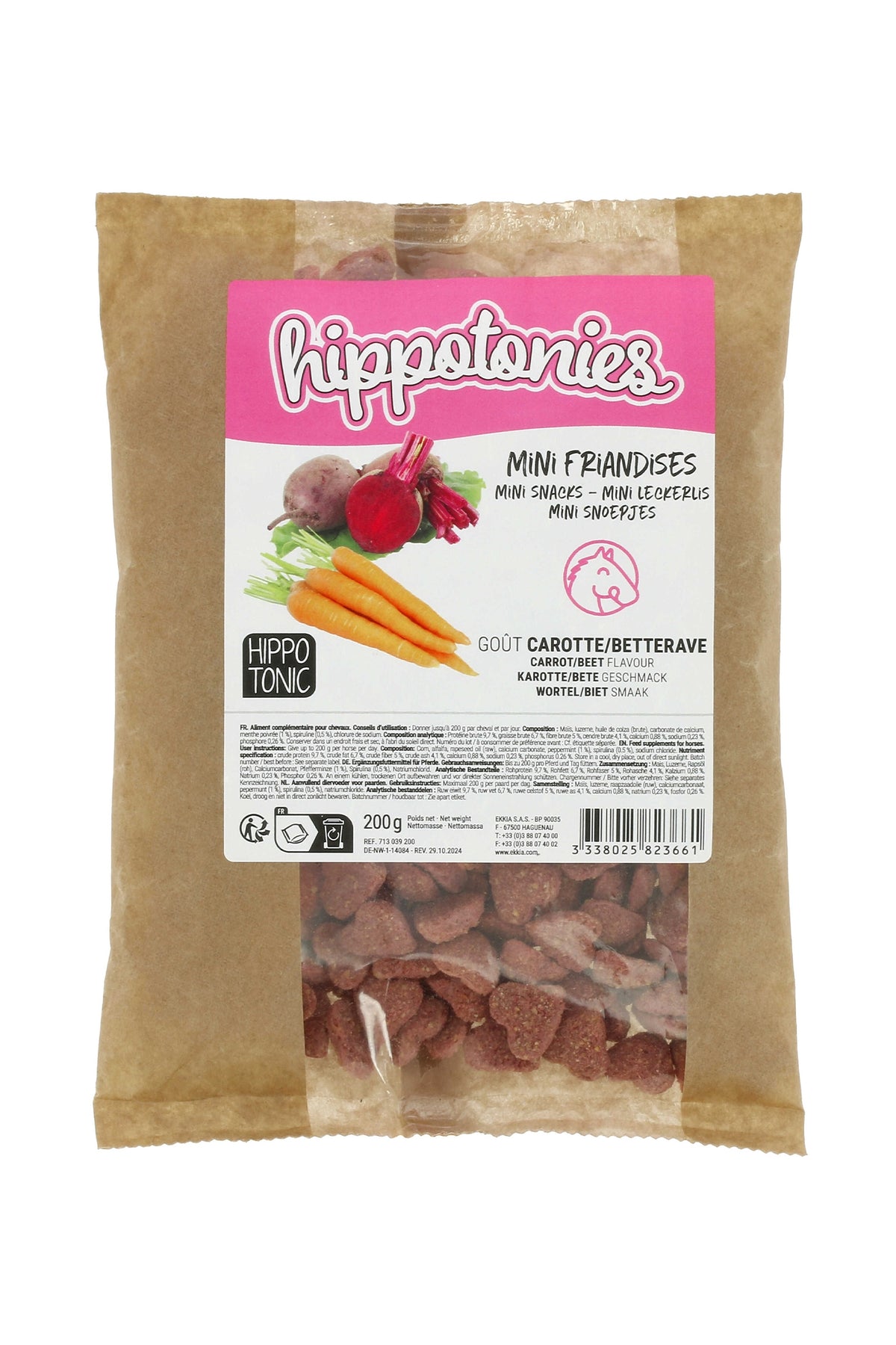 HIPPOTONIC Mini Friandies marchew/burak, 200 g Horse Feed & Nutrition