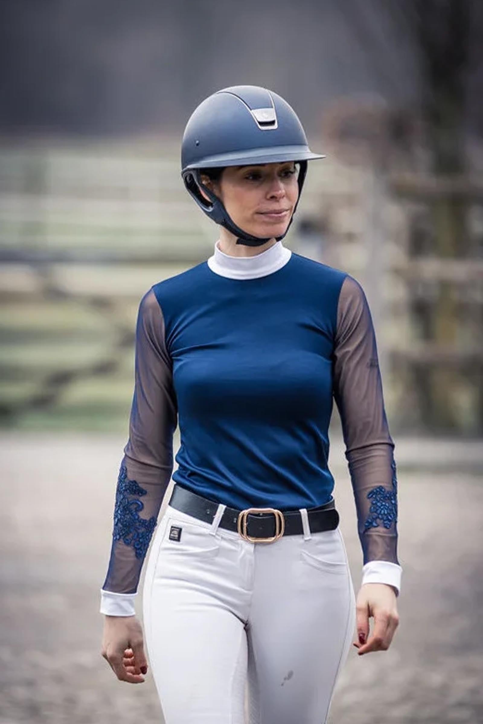 Cavalliera Riding Show Shirt Signature Sleeves, Women's W-Long Sleeve Women’s Riding Clothing