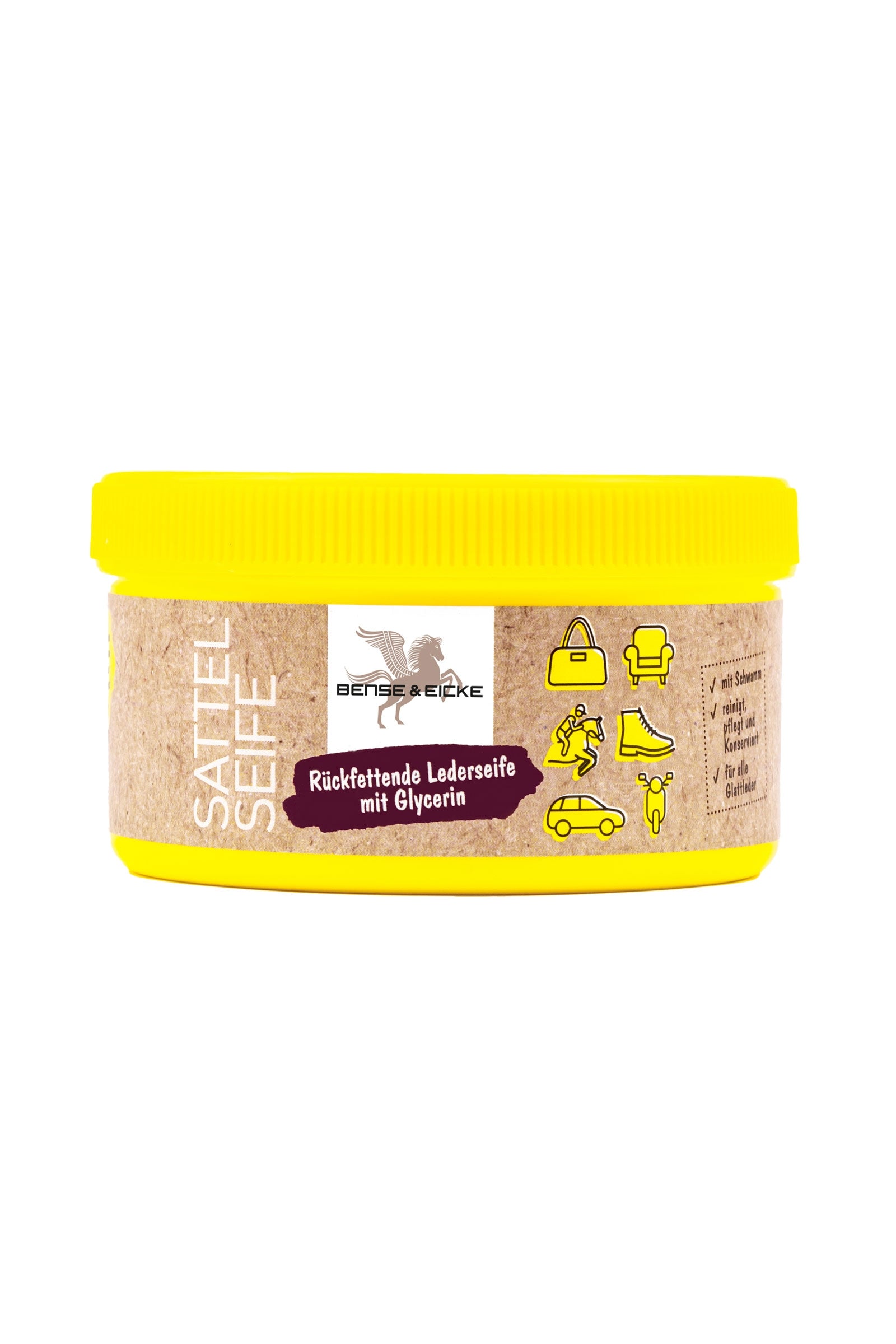 Bense & Eicke Saddle Soap With Sponge, 250ml Horse Health Care