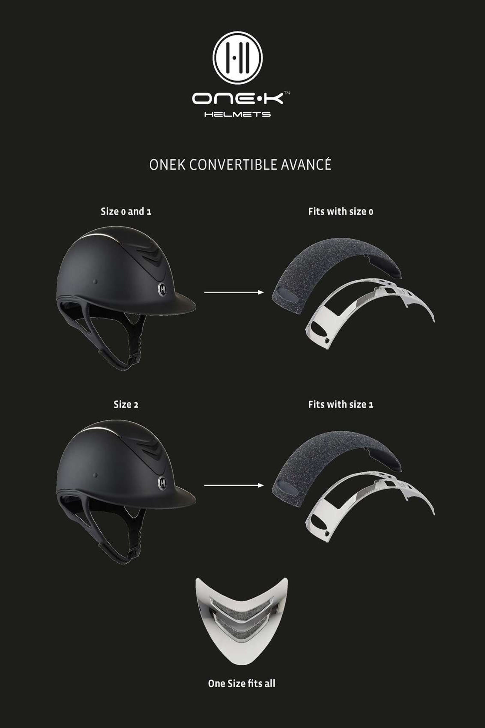 OneK Avance Convertible Matt Riding Helmet Safety Equipment